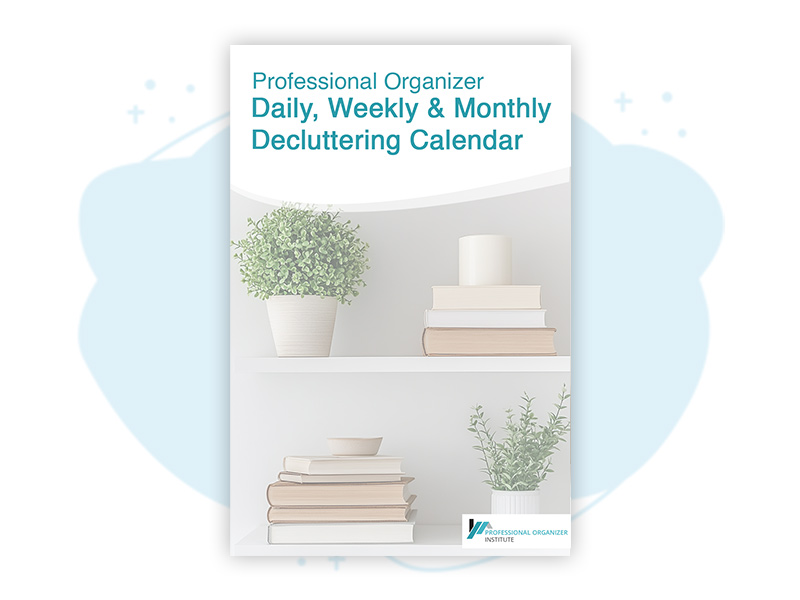 Professional Organizer Decluttering Calendar